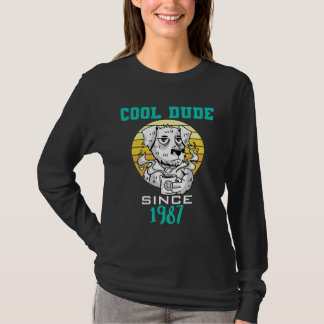 Cool dude since 1987 t-shirt