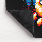 Cool Duitse Herder Hond Pixel Art Style Kerstmis Muismat (Hoek)