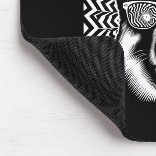 Cool Duitse herdershond op Art Style Kerstmis 1 Muismat (Hoek)