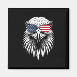 Cool Eagle Us Amerikaanse Vlag 4 juli Voor Mannen Magneet