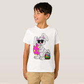 Cool Easter Bunny Egg Hunt Grappig Design T-shirt (Voorkant volledig)
