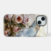 Cool Edgy Shabby Rozen op gescheurd papier iPhone 15 Hoesje (Achterkant horizontaal)