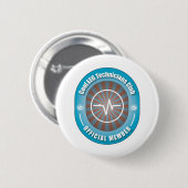 Cool EEG Technicians Club Ronde Button 5,7 Cm (Voorkant /achterkant)