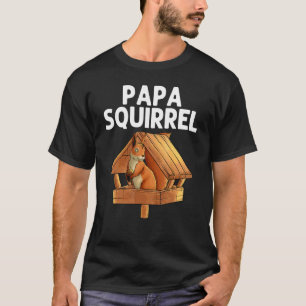 Cool eekhoorn voor mannen vader chipmunk dierenver t-shirt