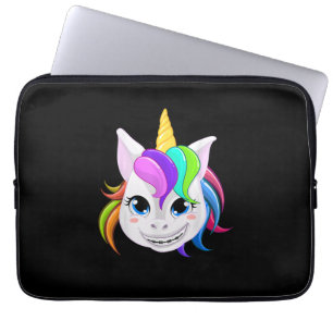 Cool Eenhoorn Met Orthodontische Beugels Funny Hoo Laptop Sleeve
