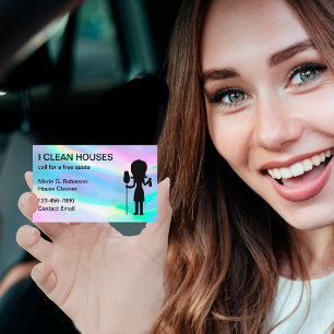 Cool Eenvoudig Huis Schoonmaken Maid Visitekaartje
