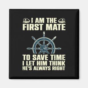 Cool Eerste Stuurman Voor Mannen Vrouwen Kinderen Magneet