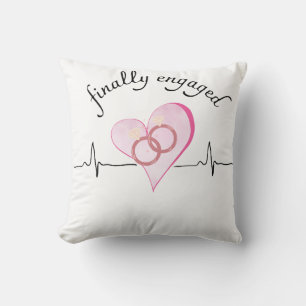 cool eindelijk verloofd ontwerp kussen
