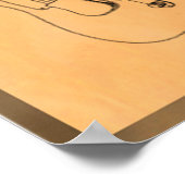 Cool Electric Guitar Patent Poster (Hoek)