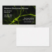 Cool Electricien Carte de visite unique (Devant / Derrière)