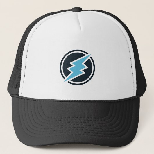 Cool Electroneum Cryptocurrency Coin Sign. Trucker Pet (Voorkant)