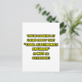 Cool Electronics Engineer is GEEN Oxymoron Briefkaart (Staand voorkant)