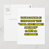 Cool Electronics Engineer is GEEN Oxymoron Briefkaart (Voorkant / Achterkant)