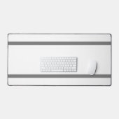 Cool élégant Blanc Haut Base Gras Gris Bandes Bord (Clavier et souris)