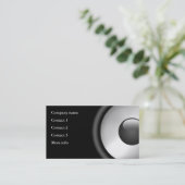 Cool Elegant Music Speaker-ontwerp Visitekaartje (Staand voorkant)