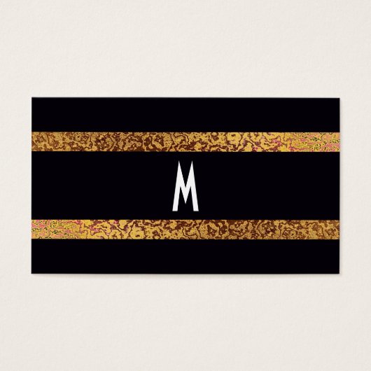 Cool Elegant Noir/Or Moderne Rétro Économisez à la (Devant)