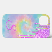 Cool Elegant Ombre Glitter Drift Tie Dye Case-Mate iPhone Case (Achterkant (horizontaal))