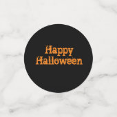 Cool élégant unique confetti Halloween (Petit recto)