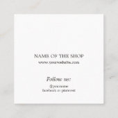 Cool Elegant Vet Rood Bedankt Card Coupon (Achterkant)