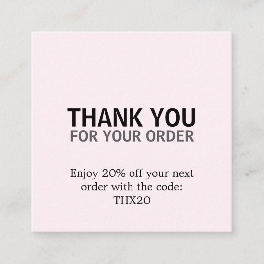 Cool Elegant Vet Roos Bedankt Card Coupon (Voorkant)