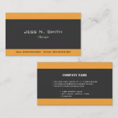 cool, élégante simple carte de visite (Devant / Derrière)