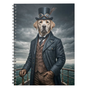 Cool Elegante Victoriaans Steampunk Labrador Dog A Notitieboek