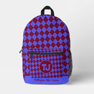 Cool Elementary Student Monogrammed Gepersonalisee Bedrukte Rugzak