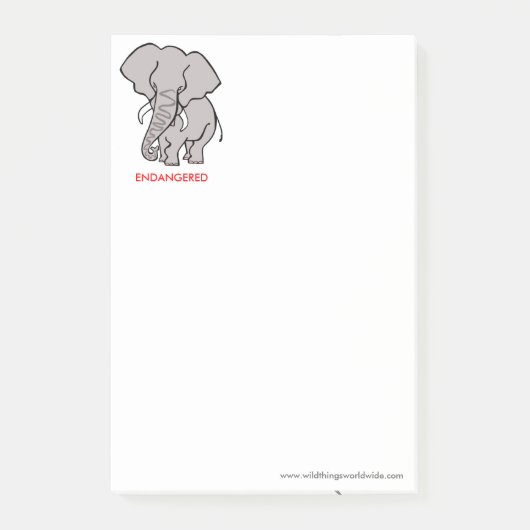 Cool ELEPHANT-Conservation - Wildlife krijger - Post-it® Notes (Voorkant)