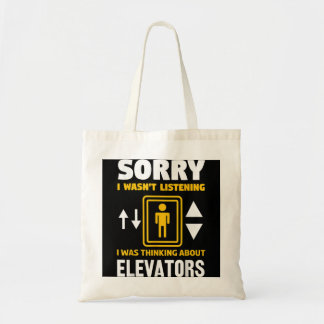 Cool Elevator Art Mannen Vrouweninspecteur Mechani Tote Bag