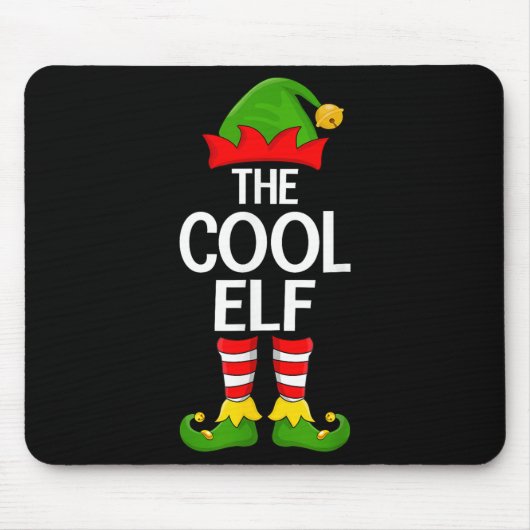 Cool Elf Xmas Matching Family Elf Squad Christmas  Muismat (Voorkant)