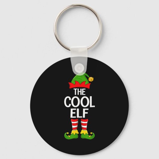 Cool Elf Xmas Matching Family Elf Squad Christmas Sleutelhanger (Voorkant)
