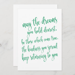 Cool Emerald Green St Patrick's Day Party Script Kaart