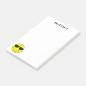Cool Emoji Face 4 x 6 Post-it® Notes (Schuin)