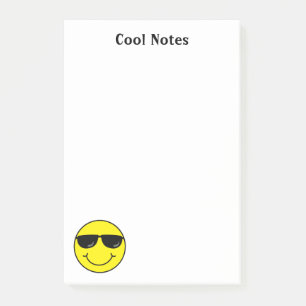 Cool Emoji Face 4 x 6 Post-it® Notes