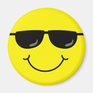Cool Emoji Face met zonnebril Magneet