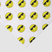 Cool Emoji Face met zonnebril Tissuepapier (Detail)