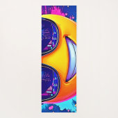 Cool 😎 Emoji Splash Fun Yogamat (Achterkant)