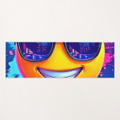 Cool 😎 Emoji Splash Fun Yogamat (Voorkant (horizontaal))