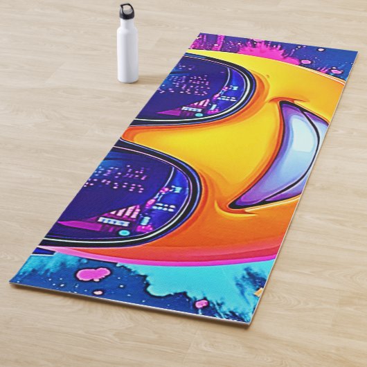 Cool 😎 Emoji Splash Fun Yogamat (In situ)