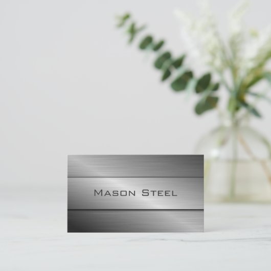 Cool en acier inoxydable, Carte de visite (Debout devant)