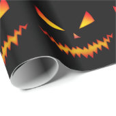 Cool en eng Jack O'Lantern face Halloween Cadeaupapier (Rol Hoek)
