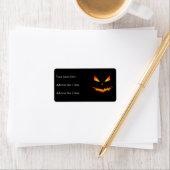 Cool en eng Jack O'Lantern face Halloween Etiket (Insitu)