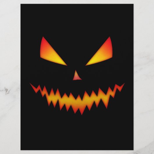 Cool en eng Jack O'Lantern face Halloween Flyer (Voorkant)