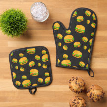 Cool en leuk lekker hamburgerpatroon donkergrijs