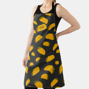 Cool en leuke jumme-taco-patroon Monogram Schort