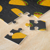 Cool- en leuke jummie-taco-patroon Monogram Legpuzzel (Zijkant)