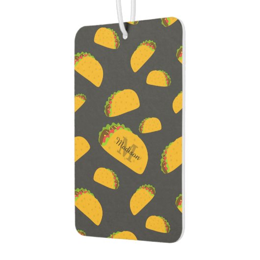 Cool- en leuke jummie-taco-patroon Monogram Luchtverfrisser (Links)