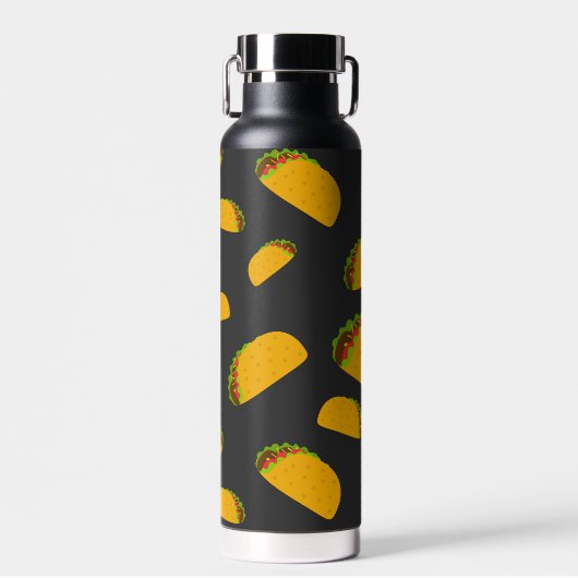 Cool- en leuke jummie-taco-patroon Monogram Waterfles (Voorkant)