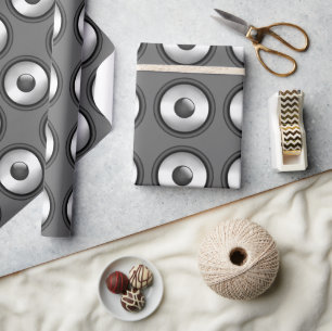 Cool- en leuke muziekluidsprekerontwerp cadeaupapier