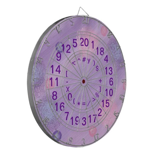 Cool en Leuke Wiskunde Spelnummers Dart Board Dartbord (Voorkant Links)
